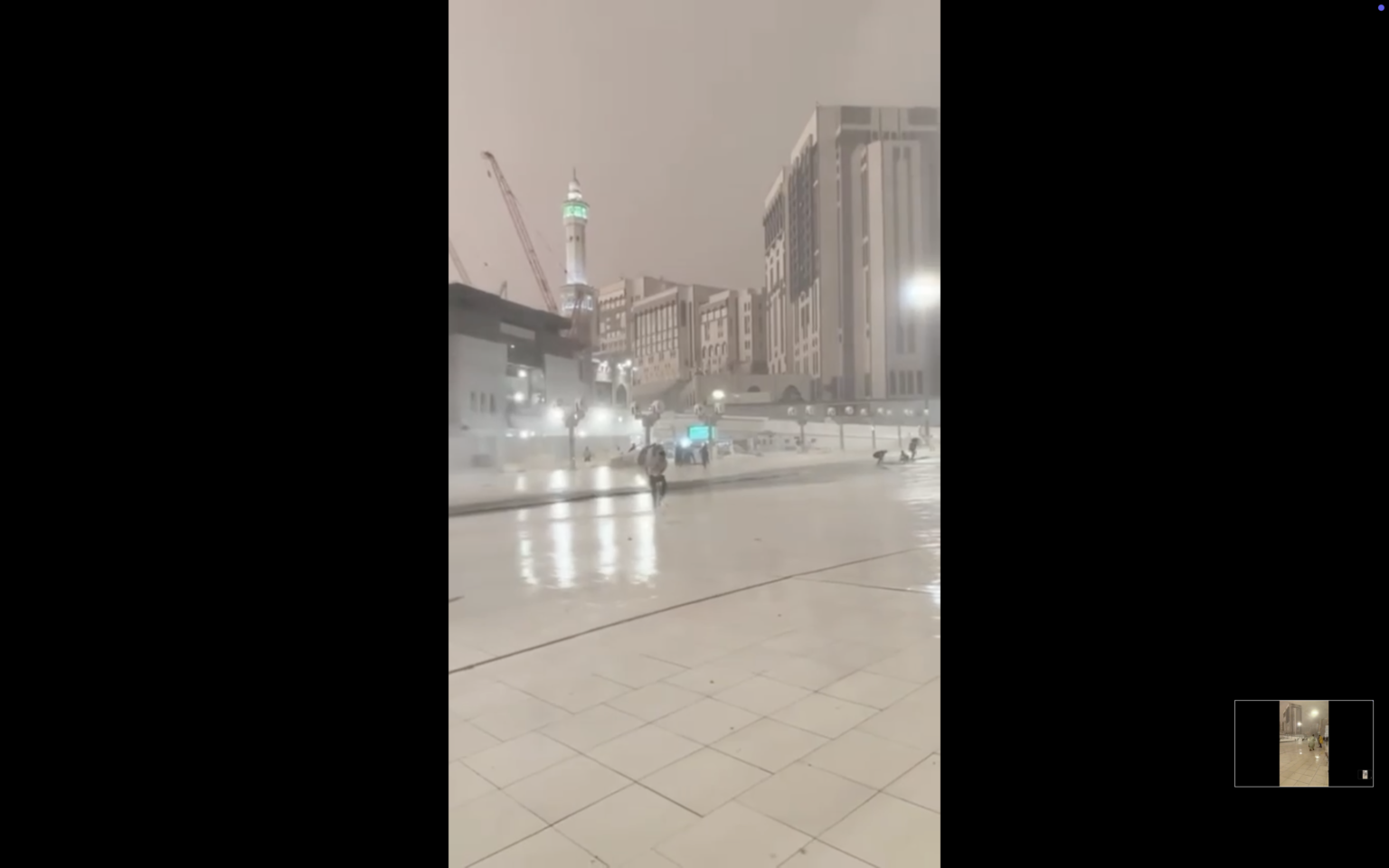 لم يشهد الحرم المكي أي عواصف يوم أمس